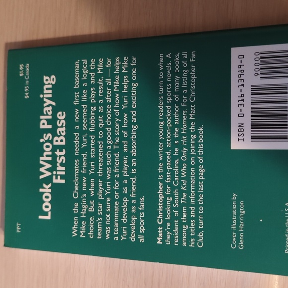 9 Matt Christopher Adventure Books Baseball - Picture 6 of 16